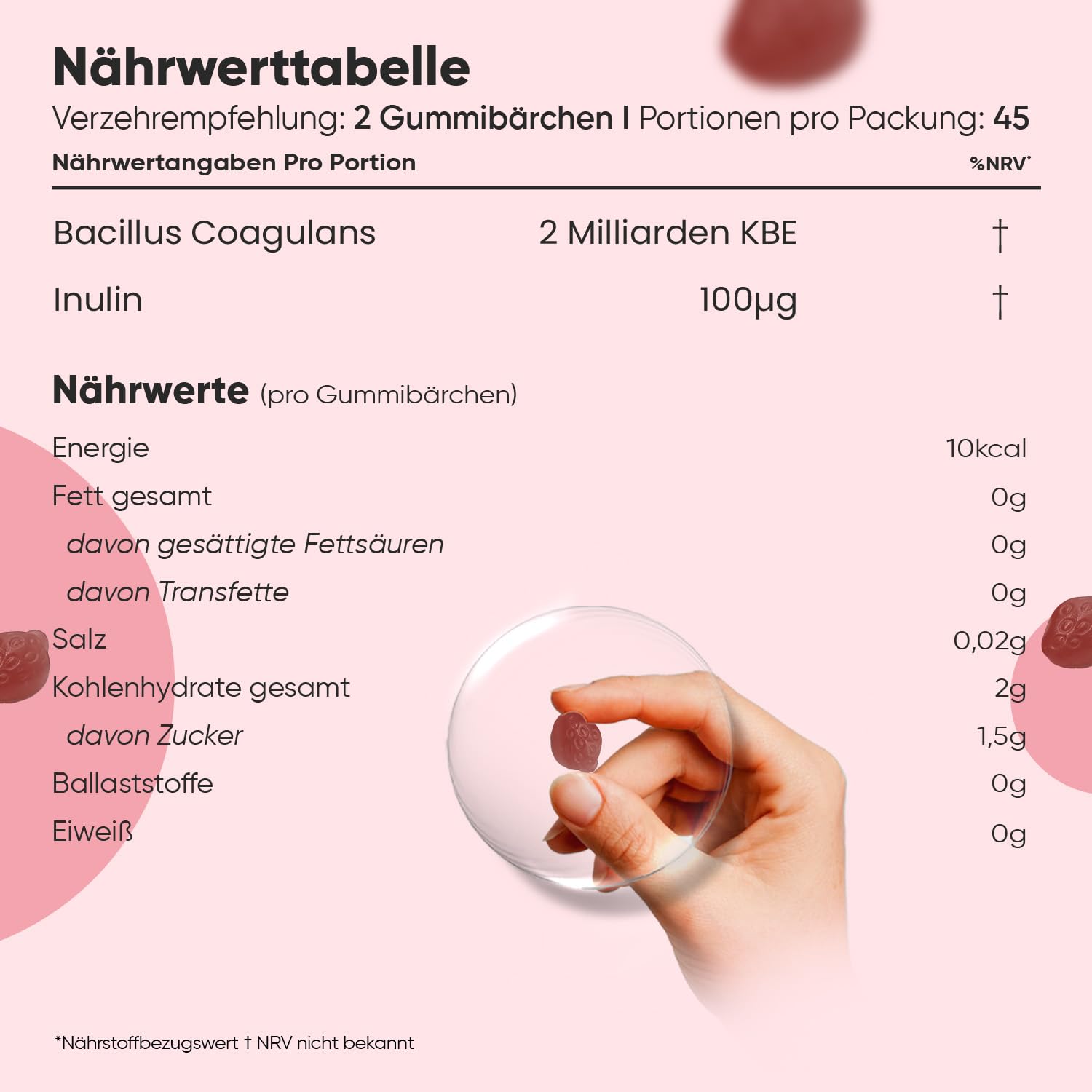 WeightWorld Probiotika Gummibärchen mit Inulin - 90 vegane Gummies 3