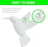 OFFCUP 4 Pack Metal Hummingbird Wall Art Outdoor Decor Rainbow Colorful view 4