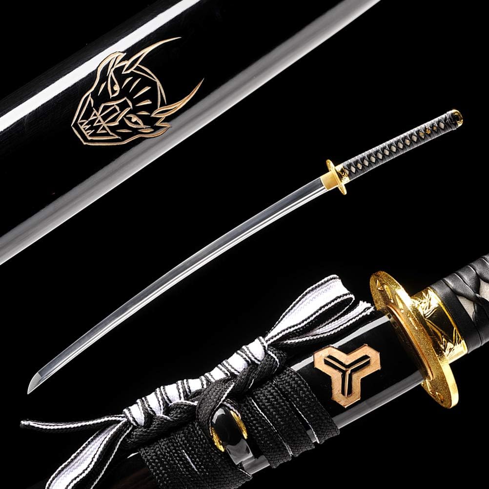 SJ SHI JIAN High Carbon Steel Sharp Blade Japanese Samurai Katana Sword