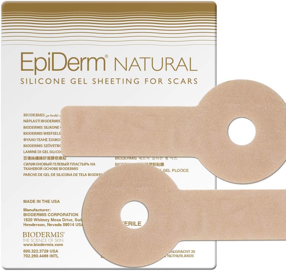 Epi-Derm Areopexy (1 Pair) (Natural) Silicone Scar Sheets from Biodermis