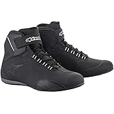 Alpinestars Sektor Waterproof Shoes, CE-Certified Casual Riding Footwear, 6.5, Black