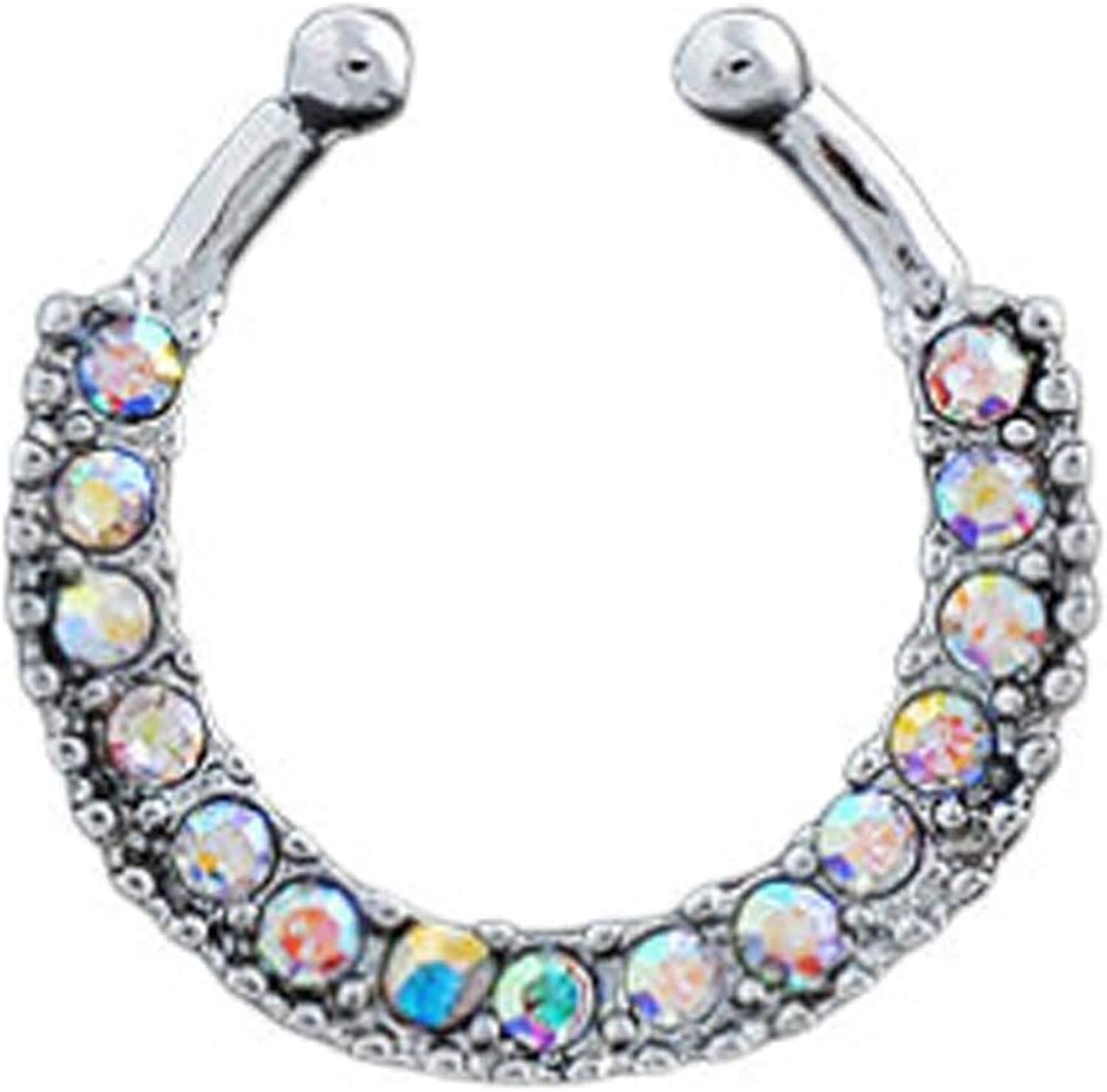 Daesar 1 x Body Jewellery Piercing Ring NickelFree CShape with