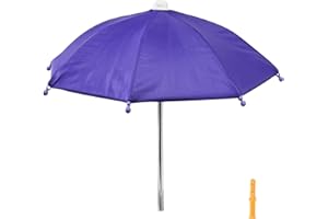 Aliyoham Squirrel Feeder Umbrella, Squirrel Picnic Table Umbrella for Outside, Replacement Mini Umbrella for Squirrel (Purple)