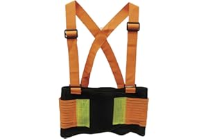 SAS Safety 7263 38-47 Inch Hi-Viz Deluxe Back Support Belt, Large