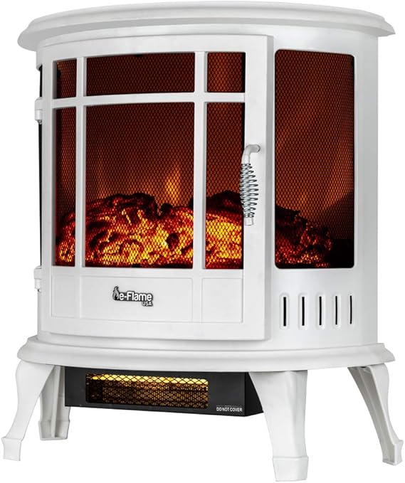 eFlame USA Regal Freestanding Electric Fireplace Stove 3