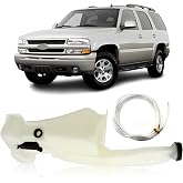 CarPartsDepot Washer Tank Reservoir w/Pump Compatible With 1999-2007 Chevy Silverado &amp; GMC Sierra GM1288121
