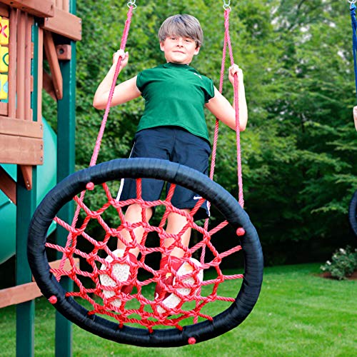 Gorilla Playsets 040029BK/R Extra Large Orbit Swing, Red Netting