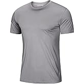 MAGCOMSEN Men's Short Sleeve UPF 50+ T-Shirt Quick Dry Workout Athletic Running Swim Tops Tee Rash Guard Performance Shirts