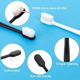 metagio Soft Bristle Toothbrush 4 Pack Micro Nano for Sensitive Gums view 5