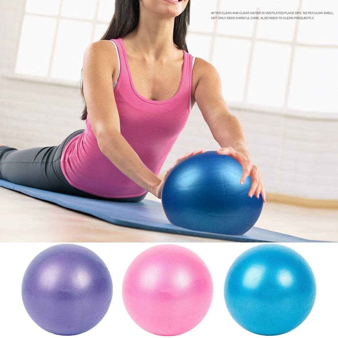 Amazon.com: CUSHY New 25cm Pelota Yoga Exercise Gymnastic ...