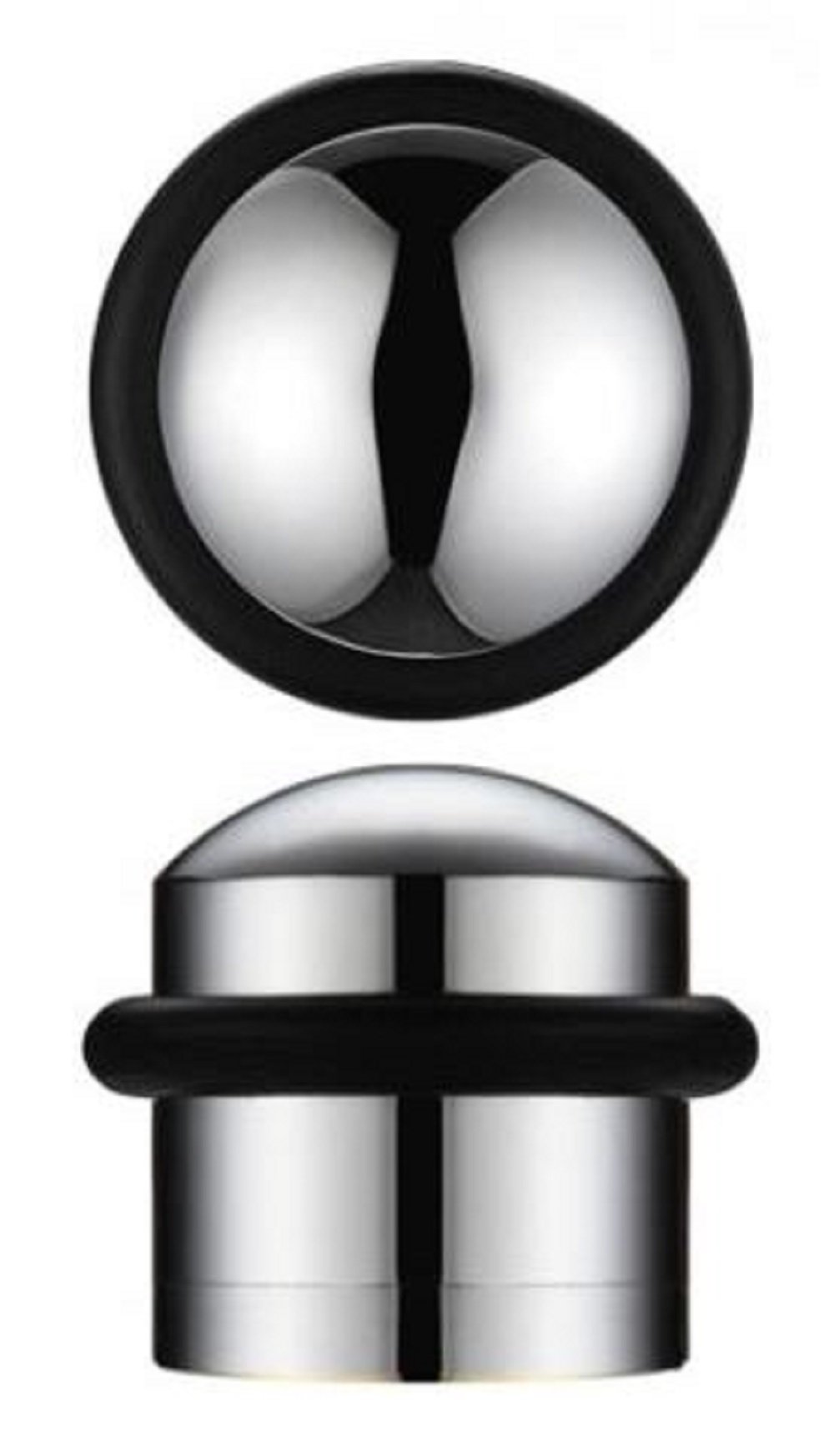 Solid Domed Top Floor Mounted Concealed Fix Door Stop 31mm Diameter ZAB86 (Polished Chrome)