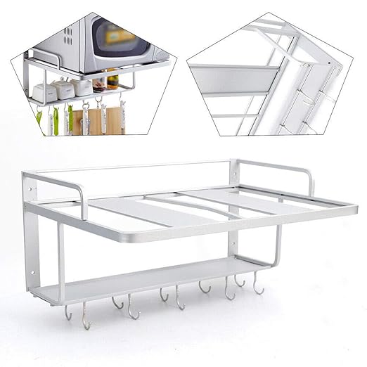 WANLECY - Estantería de cocina para microondas, soporte de ...