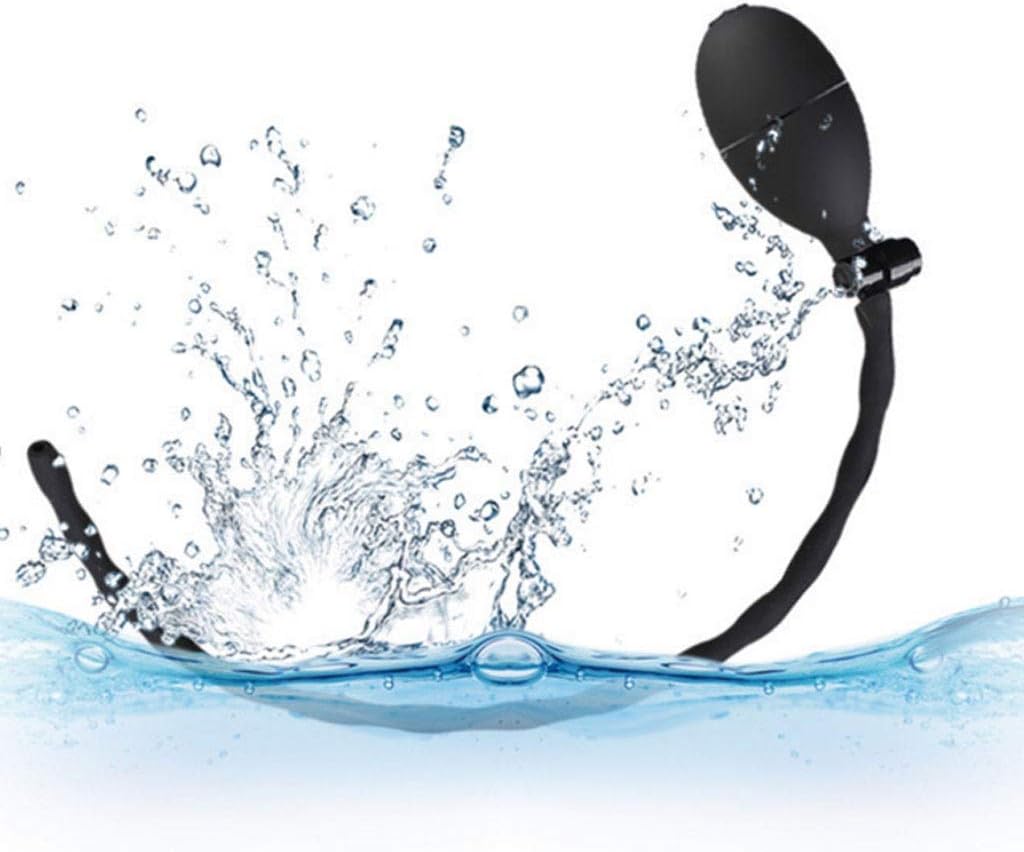 MXD Silicone Urethral Plug Inflatable Expander for Men Dilator Long Soft and Flexible Massage Waterproof T-Shirt (Size : L)