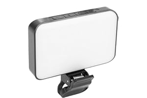 Hamwesh Selfie Light, 60 LED Adjustable Color Temperature 3000K to 6500K with 30 Lighting Effects Phone Light, Camera with 20