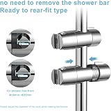 OFFO Adjustable Shower Head Holder 18-25mm Chrome 45 Degree Rotation view 2