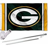 Green Bay Packers Flag Pole and Bracket Kit