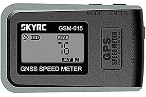 SKYRC GSM-015 GPS Enabled GNSS Remote Control Speedometer and Altimeter Data Tracking Device for Vehicle, RC Car, Boat, Plane, Rocket, and Quadcopter