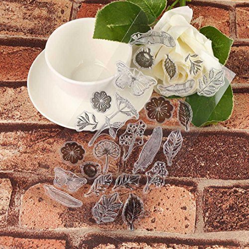 VESNIBA Stencil New Silicone Butterfly Flower Embossing Folder Template DIY Card Scrapbooking Decor