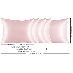 NTBAY Satin Body Pillowcase for Hair and