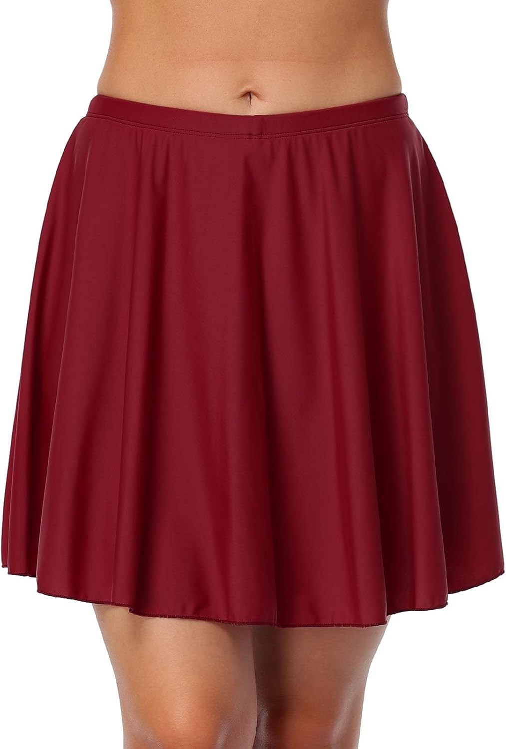 Mycoco Women's Long Swim Skirt UV 50+ High Waist Swim Bottom Multi