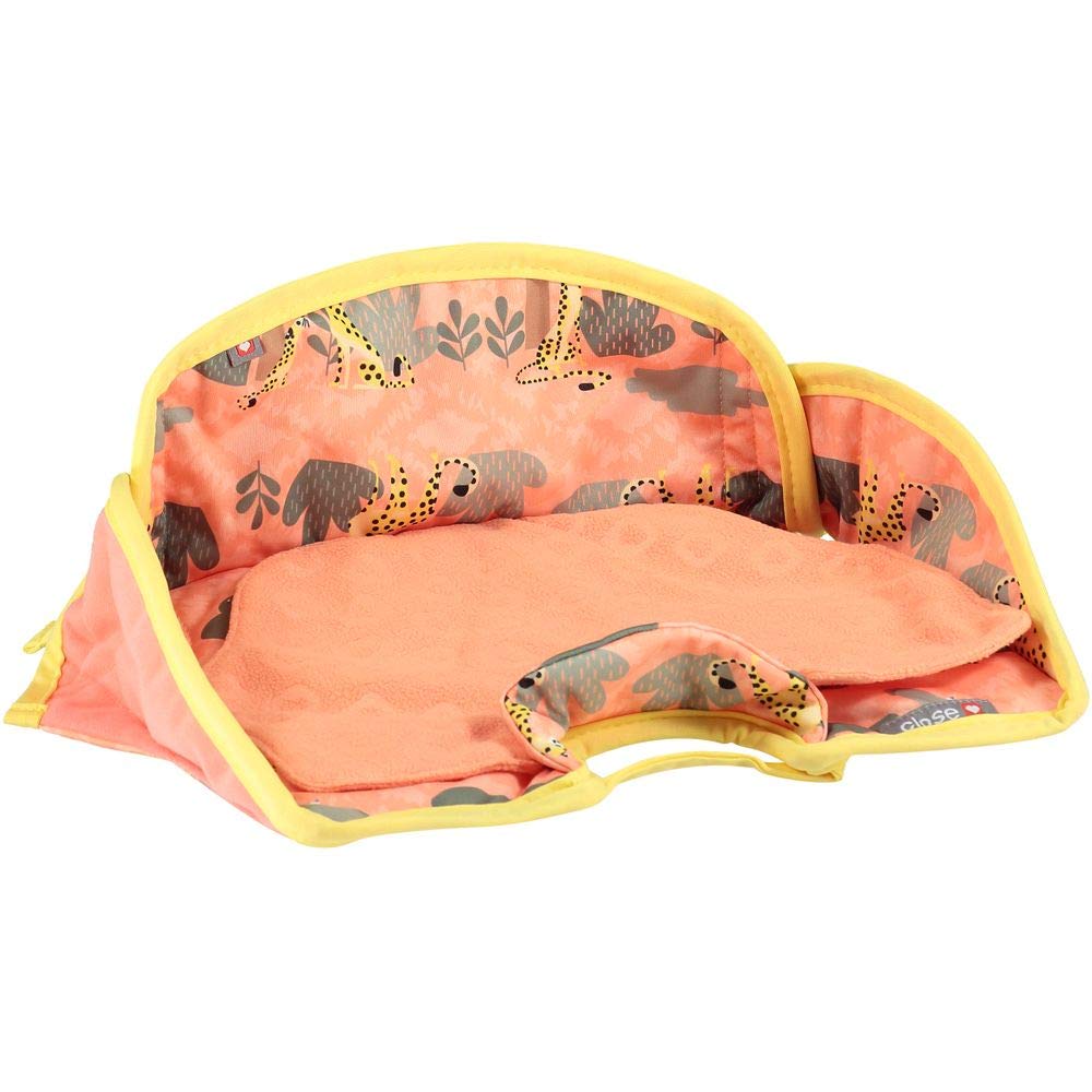 Close Parent Pop-in Waterproof Multi-use Seat Protector, Cheetah Print, Suitable for Car, Stroller or High Chair, Versatile Design, Must-Have for Parents On The Go, Keep Seats Clean and Dry