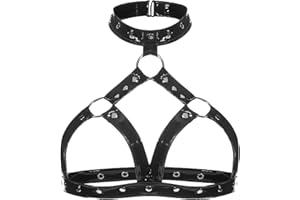 Women Body Leather Waist Belt Harness Fashion Punk Goth Top Belt Bondage Chest Straps Studded Lingerie