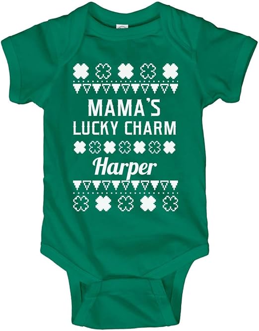 Mama's Lucky Charm Onesie for Harper Infant Bodysuit Clothing