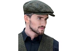Mucros Weavers Kerry Cap, Irish Hat for Men, Herringbone Wool