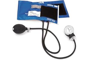 Prestige Medical Premium Adult Aneroid Sphygmomanometer, Royal Blue