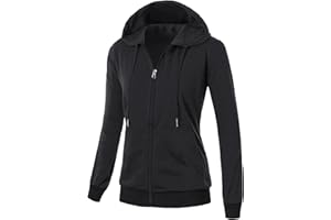 RIROW Long Sleeve Full Zip Up Hoodies with Inside Phone Pockets 2025 New S-3XL