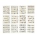 ALLYDREW Christmas Water Slide Nail Art Decals Water Transfer Nail Decals (44 sheets/Over 800 decals)