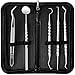 GiBot Dental Hygiene Kit, Dentist Tool Kit, Stainless Steel Tarter Scraper, Dental Pick Dental Scaler Dental Tweezers Anti-fog Mouth Mirror for Human and Pets, Non-rust