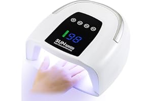 BEENLE Cordless Nail Lamp 200W Rechargeable UV Light for Gel Nails LED Nail Dryer with 3 Timer Modes Perfect for Salon and Home Use Portable Cordless Design Continuous Use Up to 4-5 Hours (S20 Max)
