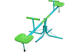 Amictoy Teeter Totter for Kids, Sit and Spin Seesaw for Toddlers Age 3-9, Heavy Duty 2025 Upgraded Model for Indoor and Outdoor,360 Degree Rotation Seesaw, Outside Toys, Safety Certified