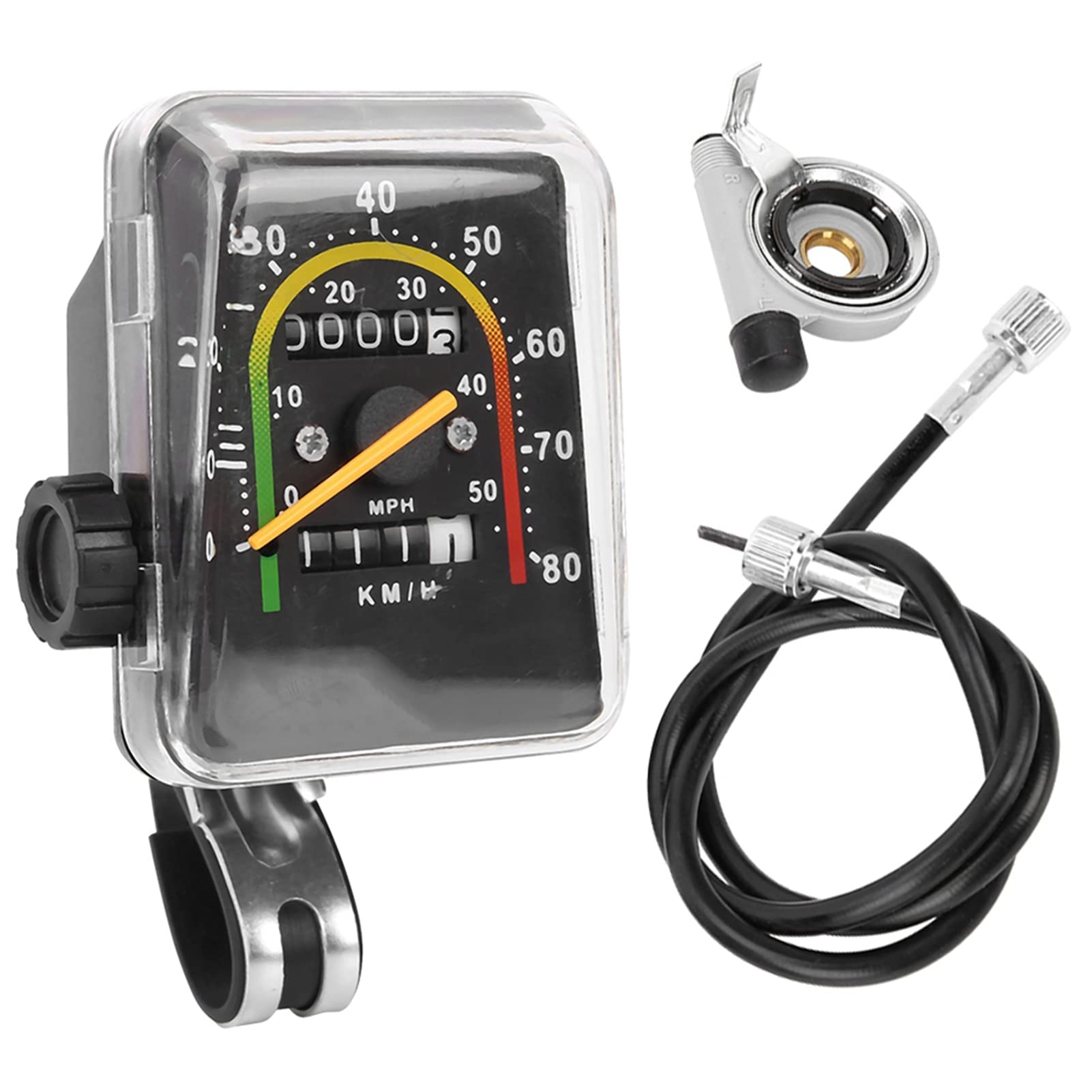 Photo 1 of Joyzan Bike Speedometer, Mechanical Cycling Odometer Mountain Bicycle Analog Computer Code Table Waterproof Reset Wired Mileometer Knob Adapter Gauge Motorized Road 27 Inch 27.5 Inch 28 Inch 29 Inch