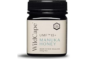 WildCape Manuka Honey Certified UMF 15+/MGO 514+ - 100% Pure, Raw, Unfiltered, Non-GMO, manuka honey New Zealand, Traceable, (250g (Pack of 1))