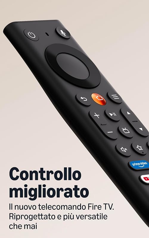 Fire TV Stick 4K (ultimo modello), streaming 4K semplice, nuovo telecomando Fire TV, tutte le tue app in un unico posto, TV in diretta gratuita, trova i contenuti più velocemente con Alexa+