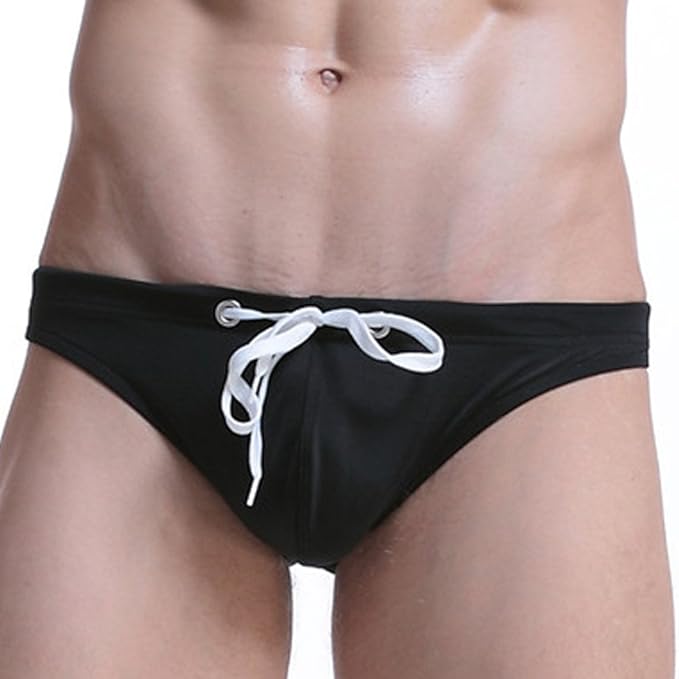 Amazon メンズ ビキニブリーフ型スイムウェア 水着 海水パンツ フィット ローライズ 海水パンツ 吸汗速乾 水陸両用 海パン ショートパンツ 無地 スイムウェア 水着 通販