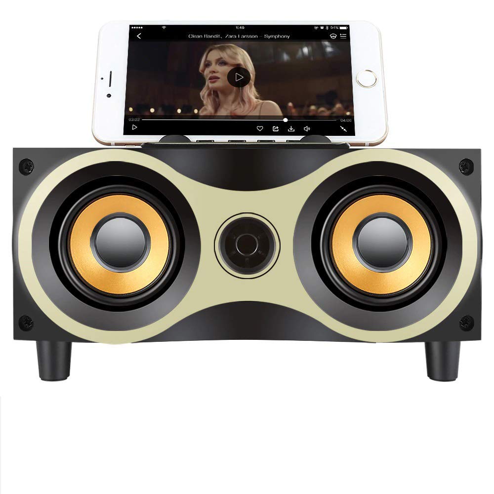 wooden wireless bluetooth speaker