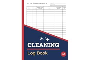 Cleaning Log Book: Daily Cleaning Checklist For Home, Offices, Hotels, Cafes, Restaurants, Care Homes, Clinics & Others