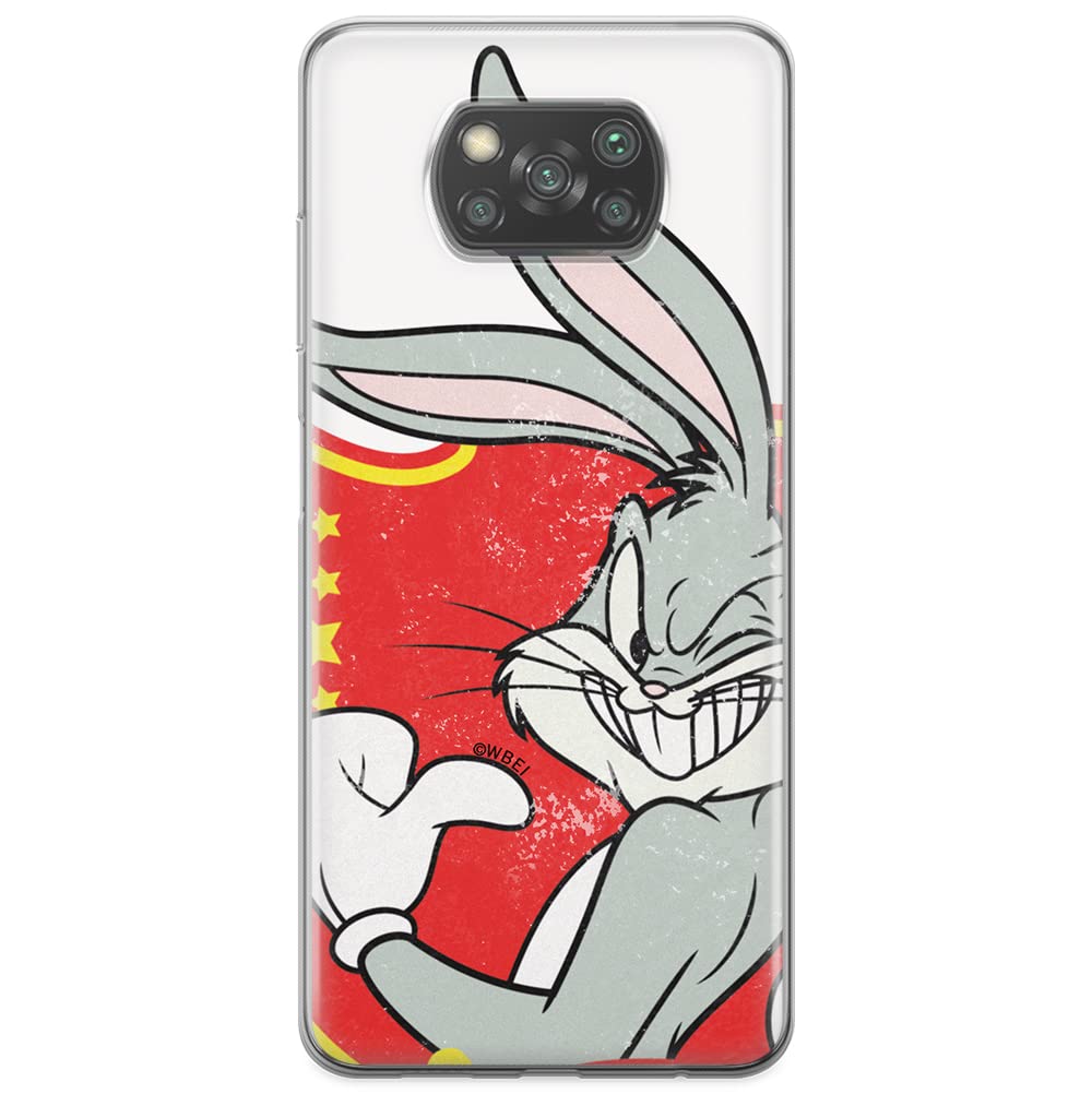 ERT GROUP mobile phone case for Xiaomi POCOPHONE X3 original and officially Licensed Looney Tunes pattern Bugs 010 optimally adapted to the shape of the mobile phone, case made of TPU