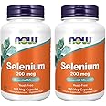 Now Foods Selenium 200 mcg VCaps, 180 Count (Pack of 2)