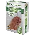 FoodSaver FSFSBF0226-FFP 1-Quart Precut Heat-Seal Bags, 44 Count, Frustration-Free -Packaging,Frustration-Free -Packaging