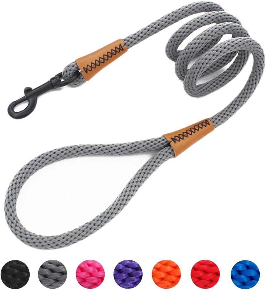 lynxking Braided Dog Rope Pet Leash Dog Traction Rope Leashes Dog Walking Training Lead for Medium Large Dogs