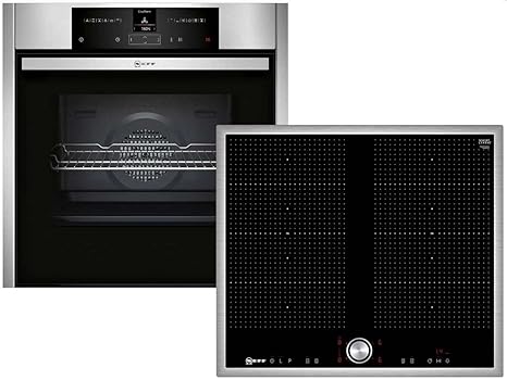 Neff Pyr 613 Backofen-Set Pyrolyse Einbau Backofen Induktionsherd Kochfeld Küche