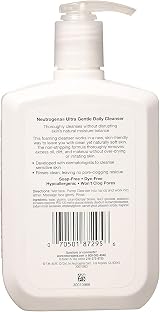 Neutrogena Ultra Gentle Daily Cleanser 12 oz Face Wash Oil Dirt Makeup Remover view 2