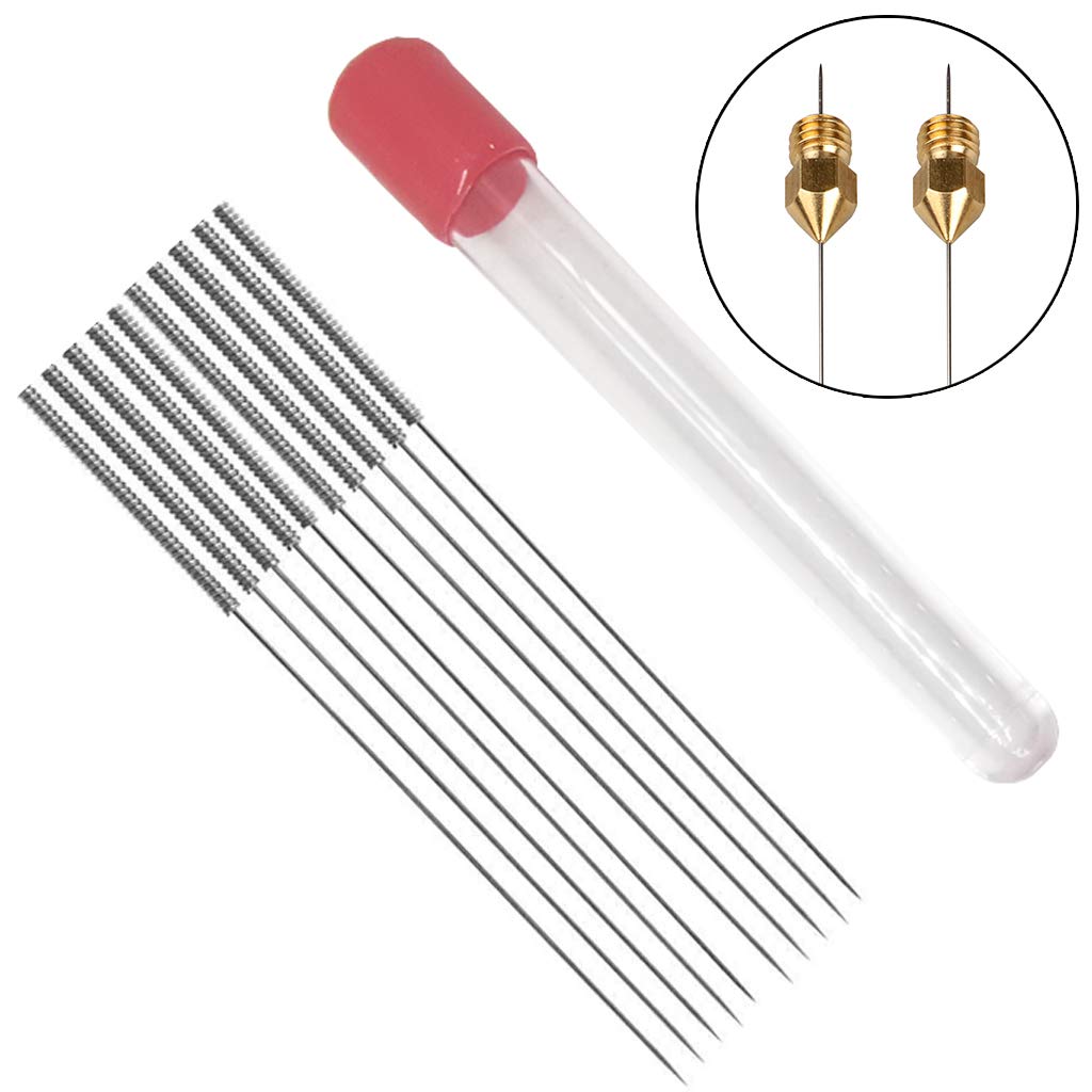 Ironbuddy 3d Printer Nozzle Cleaning Kit 10pcs 0 4mm Printer Extruder Nozzle Cleaner Needle Drill Bits For 3d Printer Ender 3 Creality Cr 10 Makerbot Mk8 Anet A8 Prusa I3 Amazon In Industrial Scientific