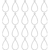 uxcell Open Back Bezel Pendants, Hollow Frame Charm Geometric Blank Tray for Resin Jewelry Making Casting, Necklaces, Bracelet, DIY