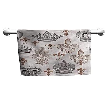 Amazon Com Alisoso Fleur De Lis Kitchen Towels Crowns Lily