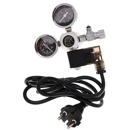 Baoblaze Aquarium Druckminderer Druckregler CO2 Regler mit CO2 Blasenzähler